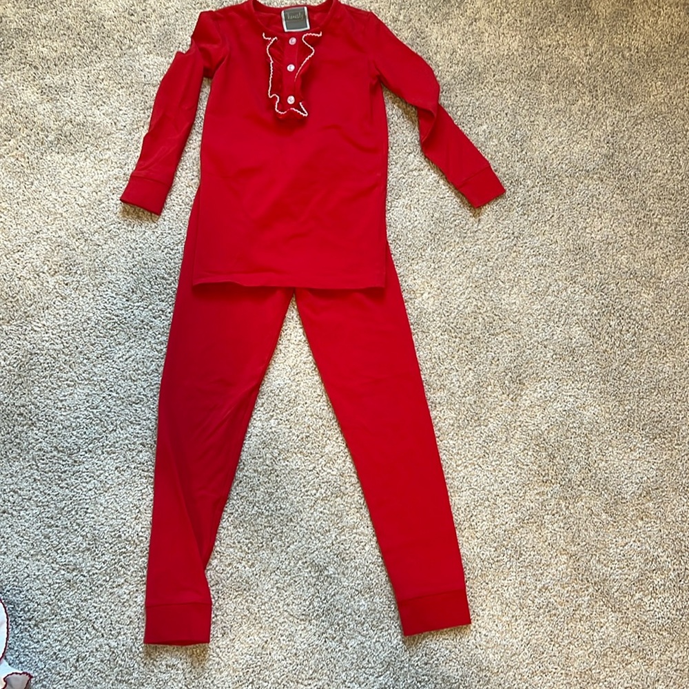 Honesty red pajama set size 7.